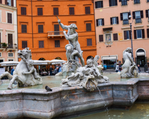 Bellini Fontän Piazza Navona Rom